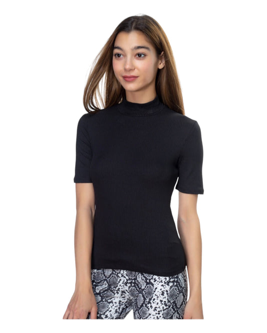 Ribbed Top Black - Regular Size